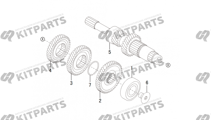 Шестерни входного вала Haval