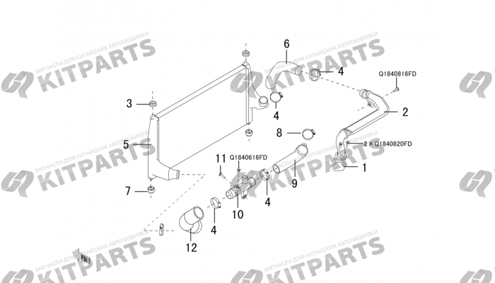 Интеркулер 4G15B Haval H6