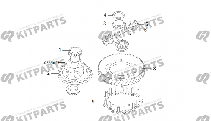 ДИФФЕРЕНЦИАЛ В СБОРЕ Haval H6