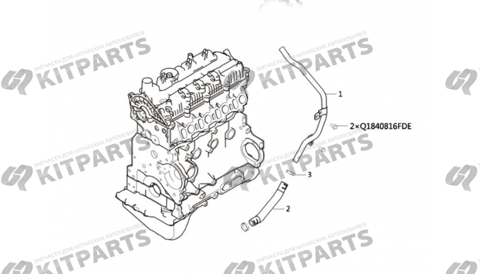 Блок цилиндров (5) P6P 4D20D FDJ Haval