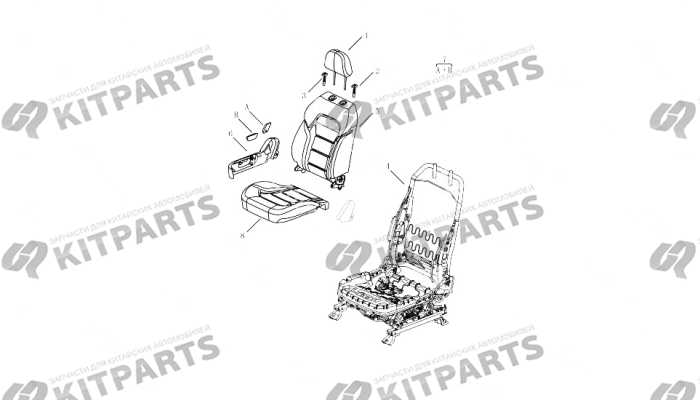 Детали пассажирского кресла [GL\GT(ELECTRIC)] Geely Atlas