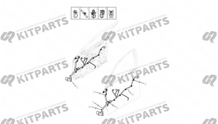 FRONT DOOR WIRE HARNESS Geely Emgrand X7