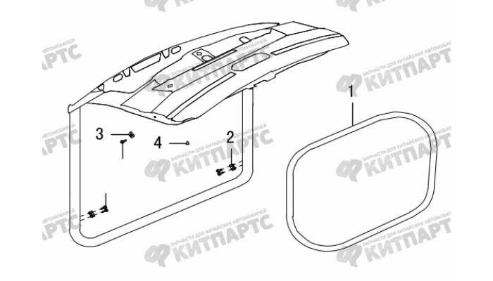 Уплотнитель двери задка Great Wall Hover H5