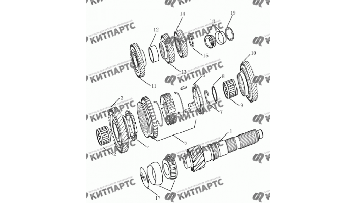 Вторичный вал Geely Emgrand (EC7)