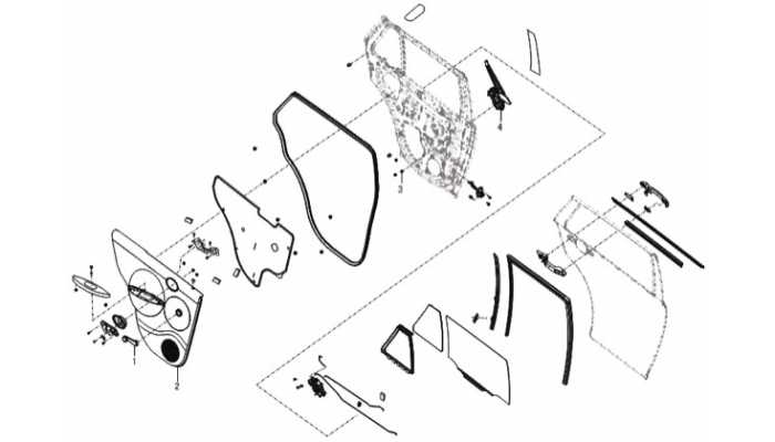 Детали задней двери (ручной стеклоподъемник) Lifan Smily